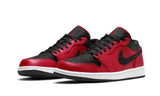 Air Jordan 1 Low Reverse Bred Pebbled Swoosh