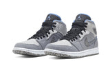 Air Jordan 1 Mid Crater Grey University Blue