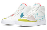Nike Blazer Mid Edge SB Skateboard Orange Aqua