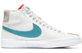 Nike Blazer Mid Edge SB Skateboard Orange Aqua