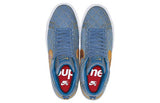 Nike SB ZoIndustrial Blueom Blazer Mid QS 2 x Supreme