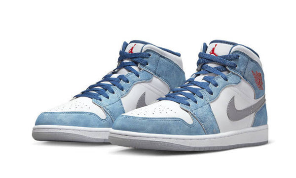 Air Jordan 1 Mid French Blue Fire Red (2)