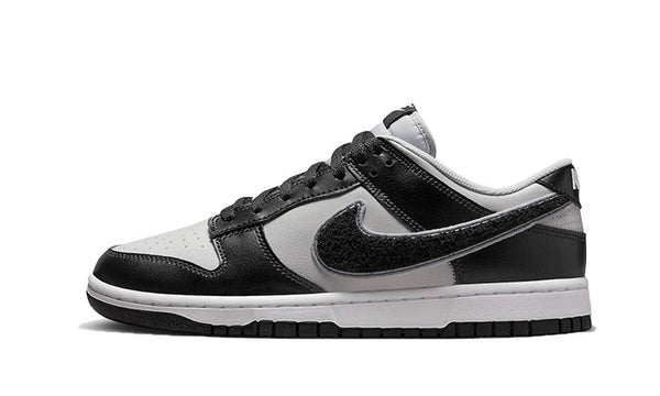 Dunk Low Chenille Swoosh Grey Black