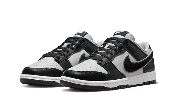 Dunk Low Chenille Swoosh Grey Black